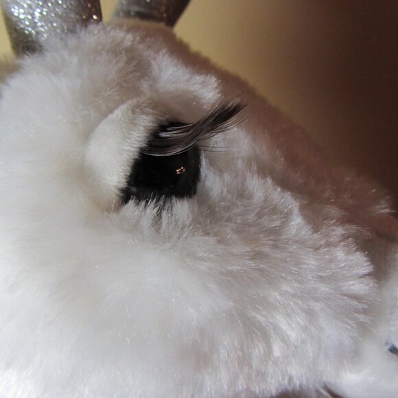 plush 2019 trov white and silver reindeer retired (W4216) - Picture 7 of 12